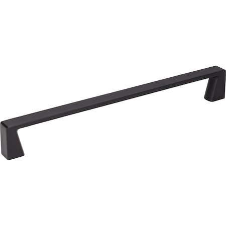 Jeffrey Alexander 192 mm Center-to-Center Matte Black Square Boswell Cabinet Pull 177-192MB